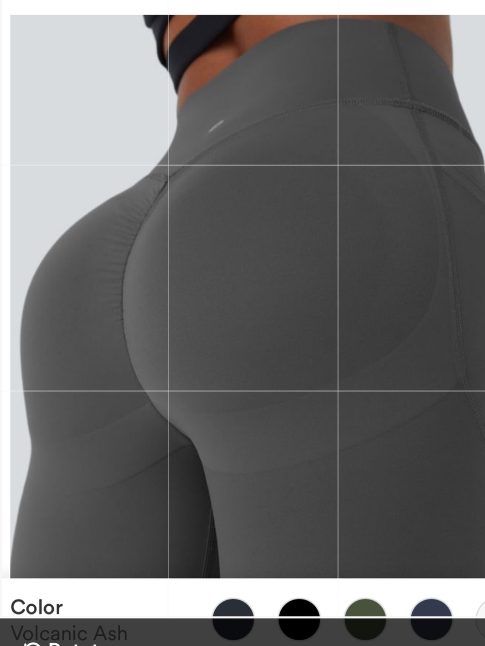 HALARA Charcoal High-Waist butt scrunching Leggings M 7/8